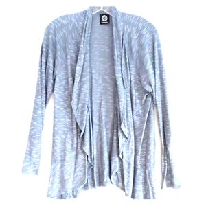 Blueish grey waterfall cardi